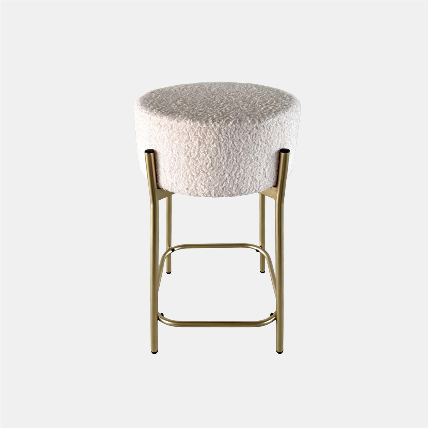 OHS Boucle Bar Stool Kitchen Chair Breakfast Pub Seat Home Decor