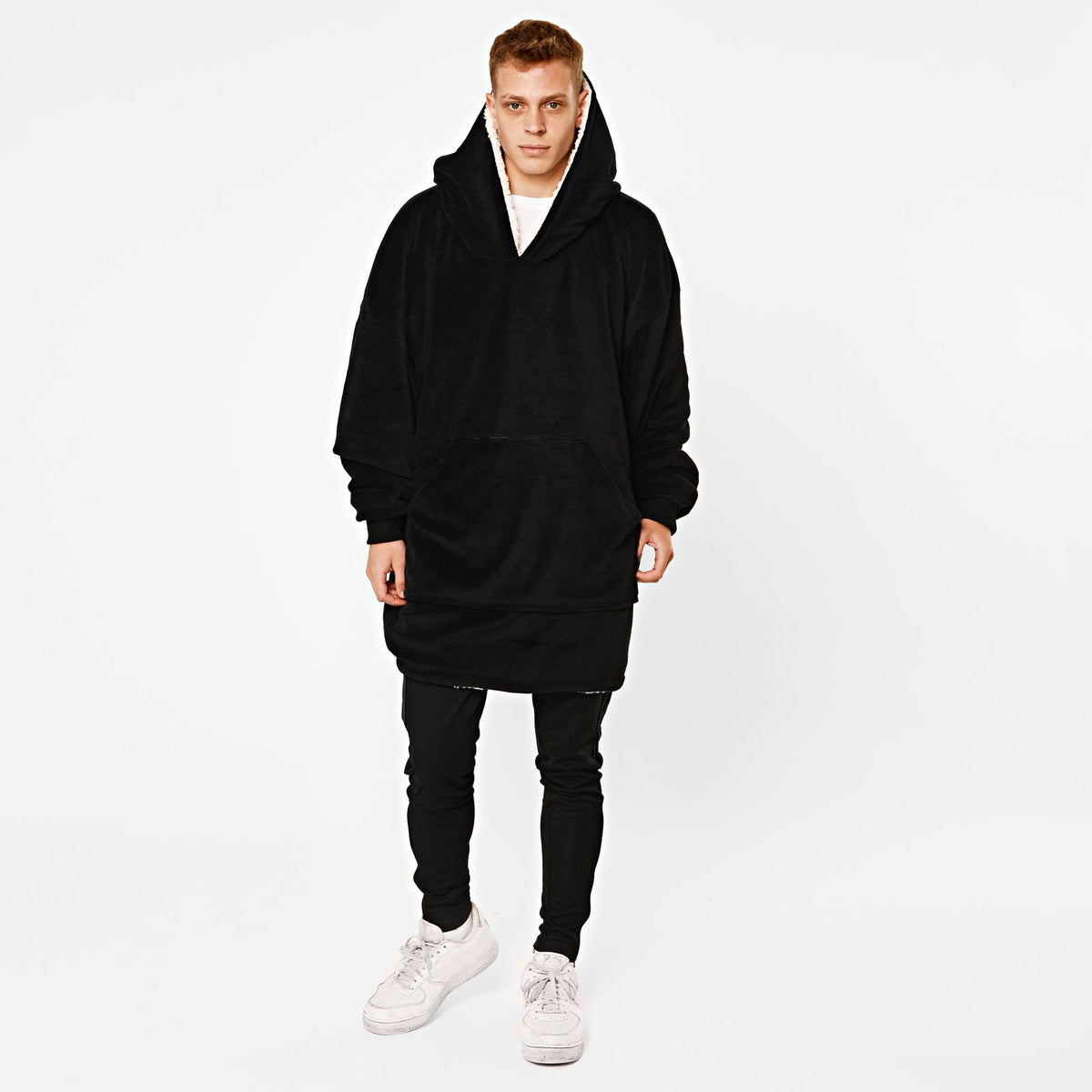OHS Hoodie Blanket Oversized Ultra Plush Sherpa Giant Big Hooded Sweatshirt