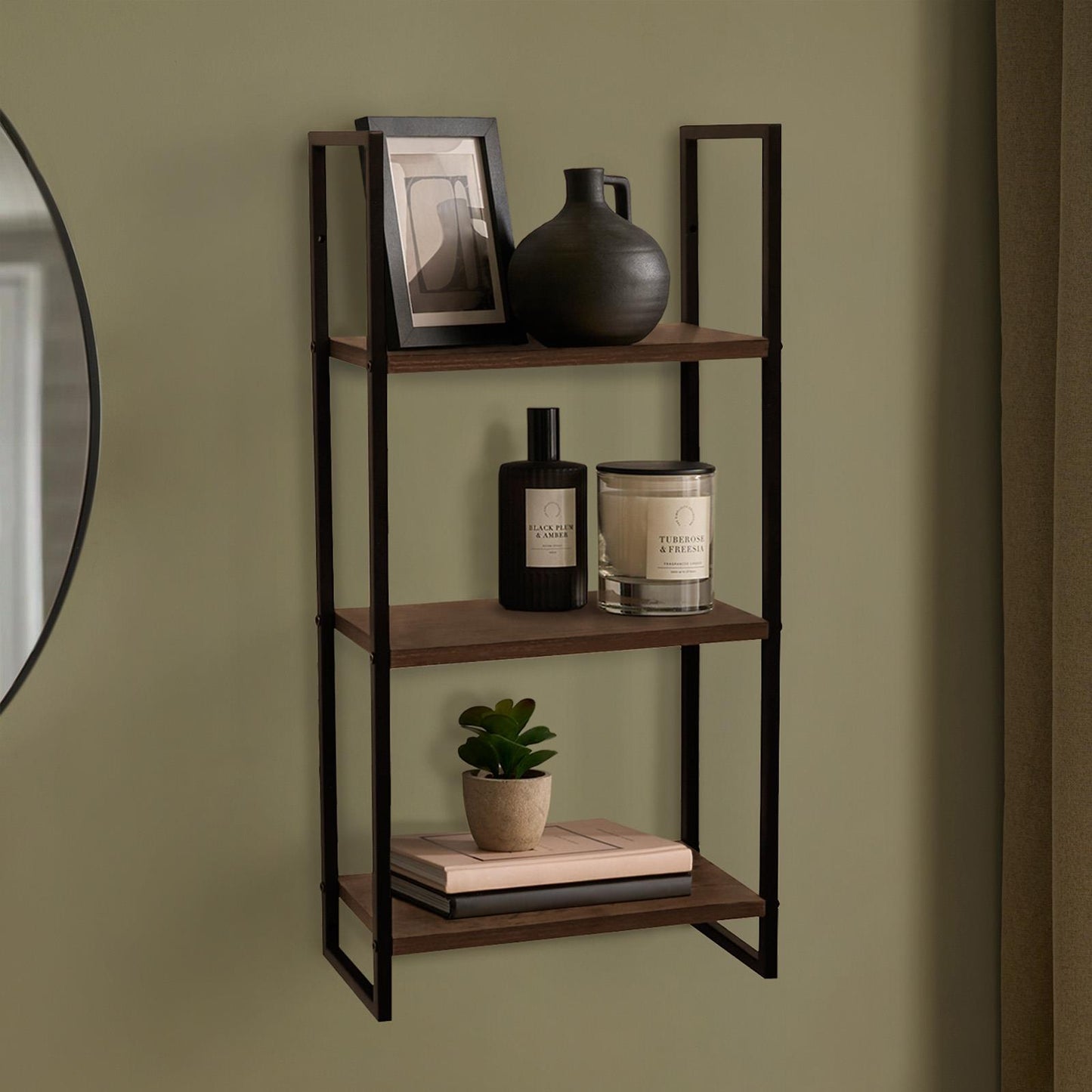 OHS Wall Mounted Shelf 3/5 Tier Home Display Unit Shelving Rack Space Saving