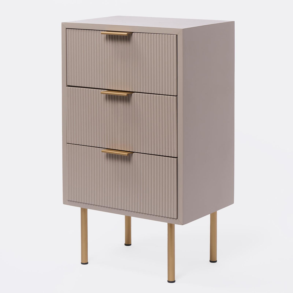 OHS Ribbed Drawer Unit Bedside Table 3/4/5/6 Draw Cabinet Nightstand Sideboard