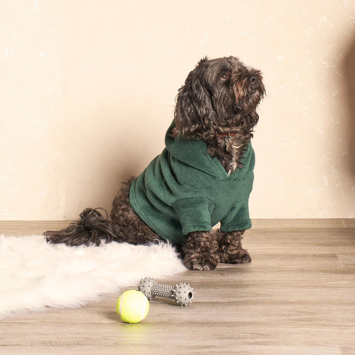 OHS Pet Dog Sherpa Hoodie Winter Warm Fleece Puppy Outfit Suit Soft Cat Jumper