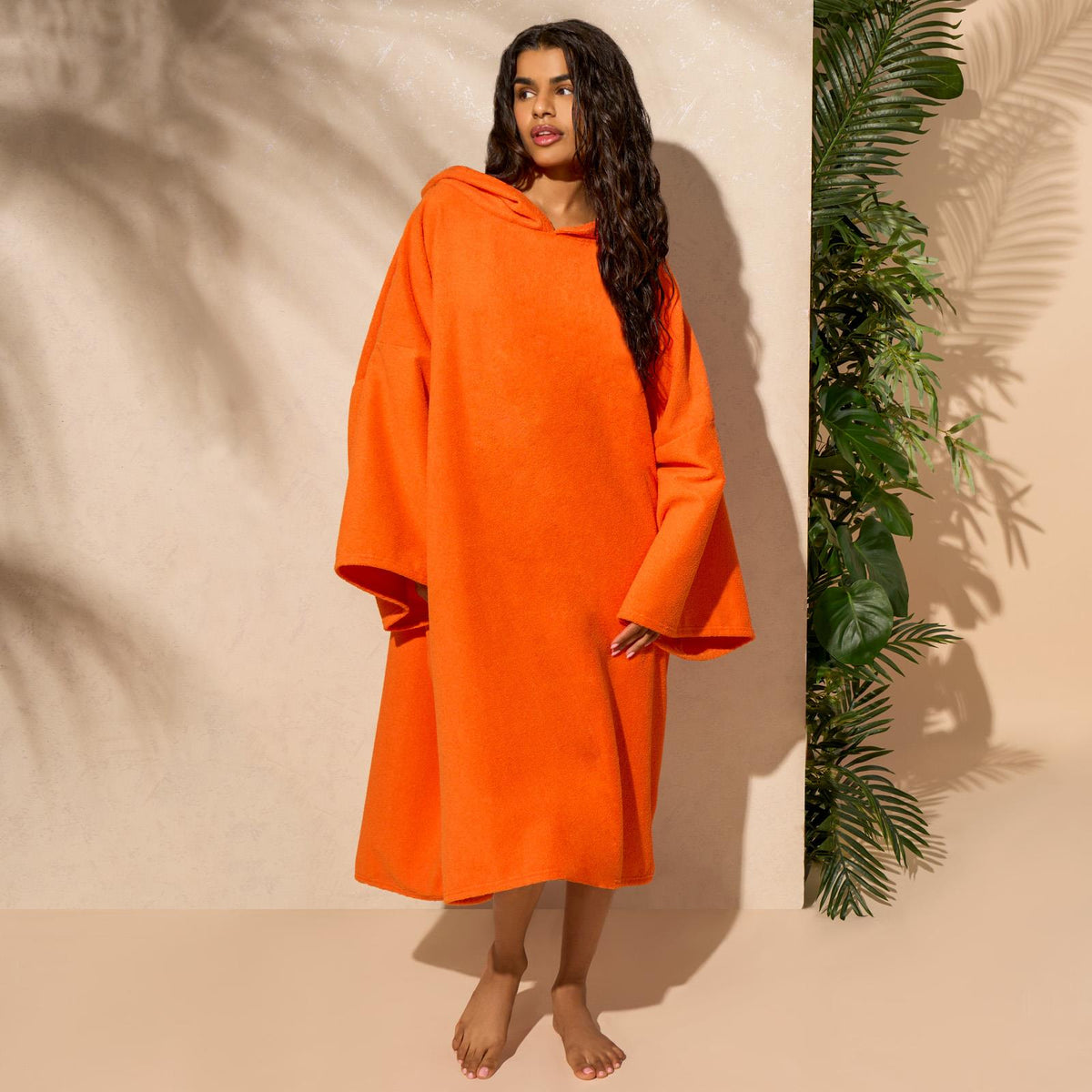 OHS Hooded Towel Poncho Adult Absorbent Dry Beach Swim Bath Changing Robe
