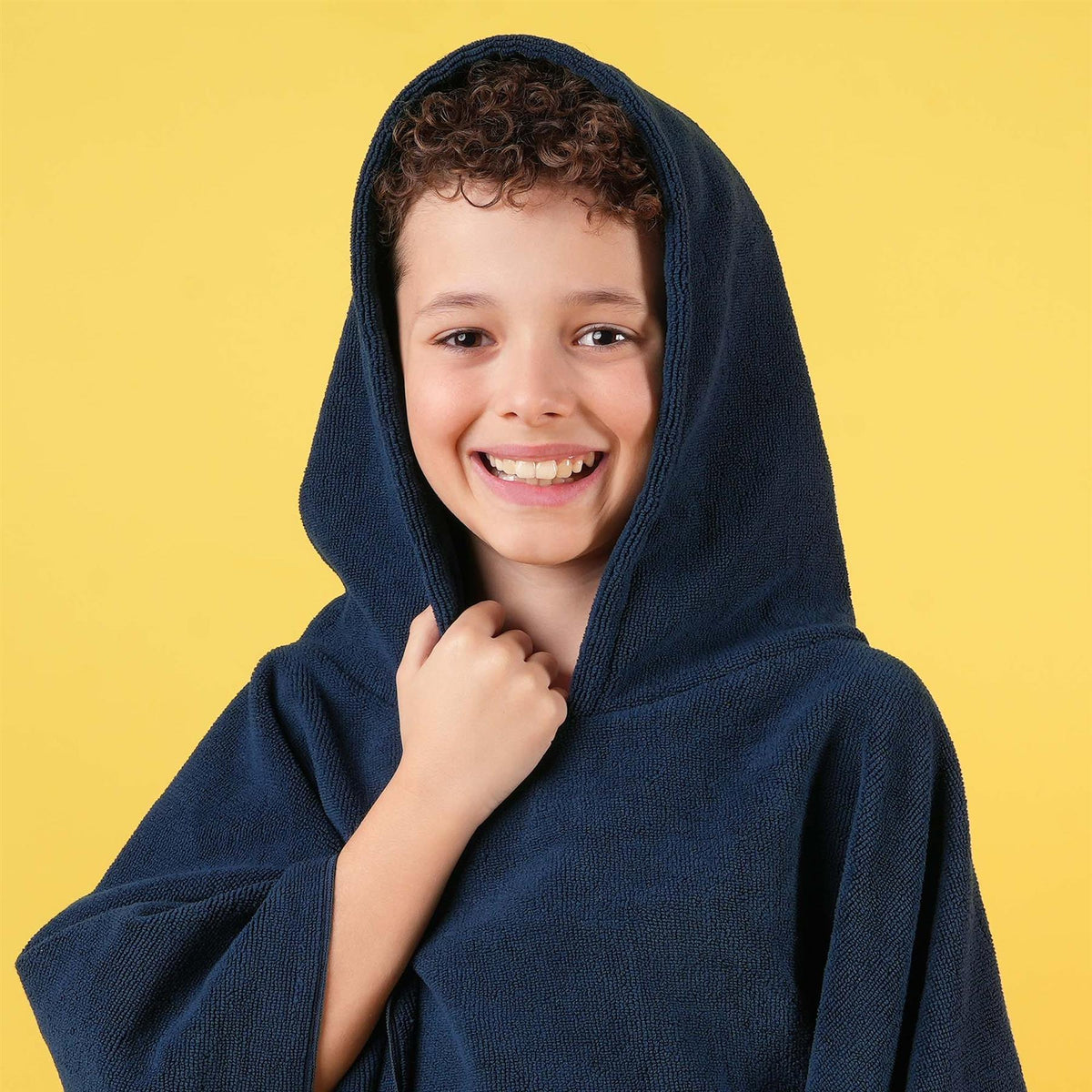 Brentfords Poncho Towel Childrens Absorbent Hood Quick Drying Beach Travel Robe