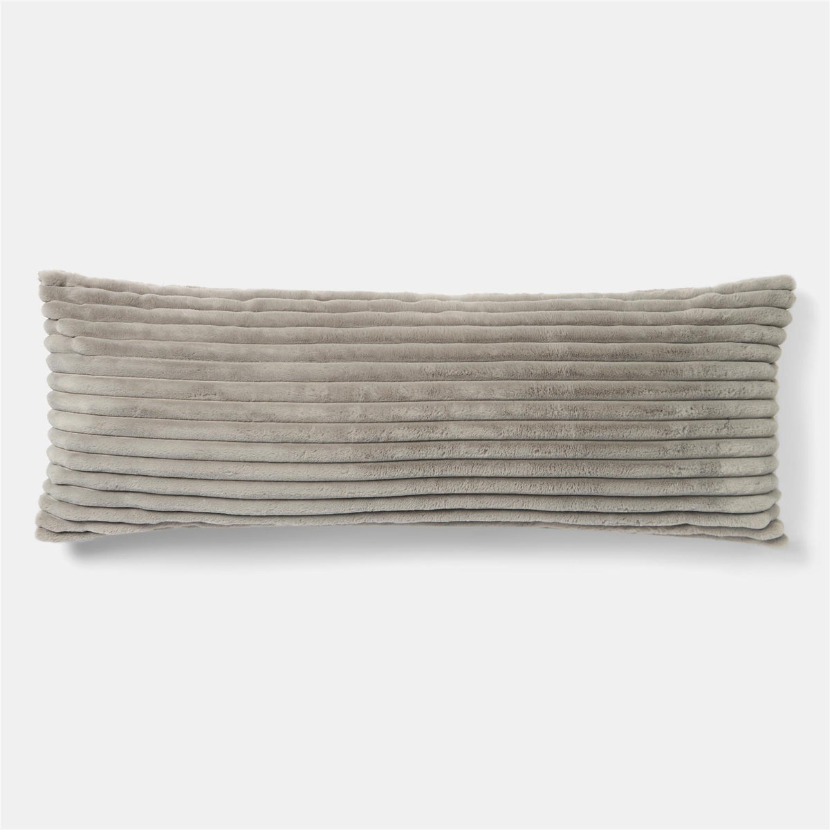 OHS Ribbed Bolster Pillow Faux Fur Long Luxury Soft Maternity Support Cushion