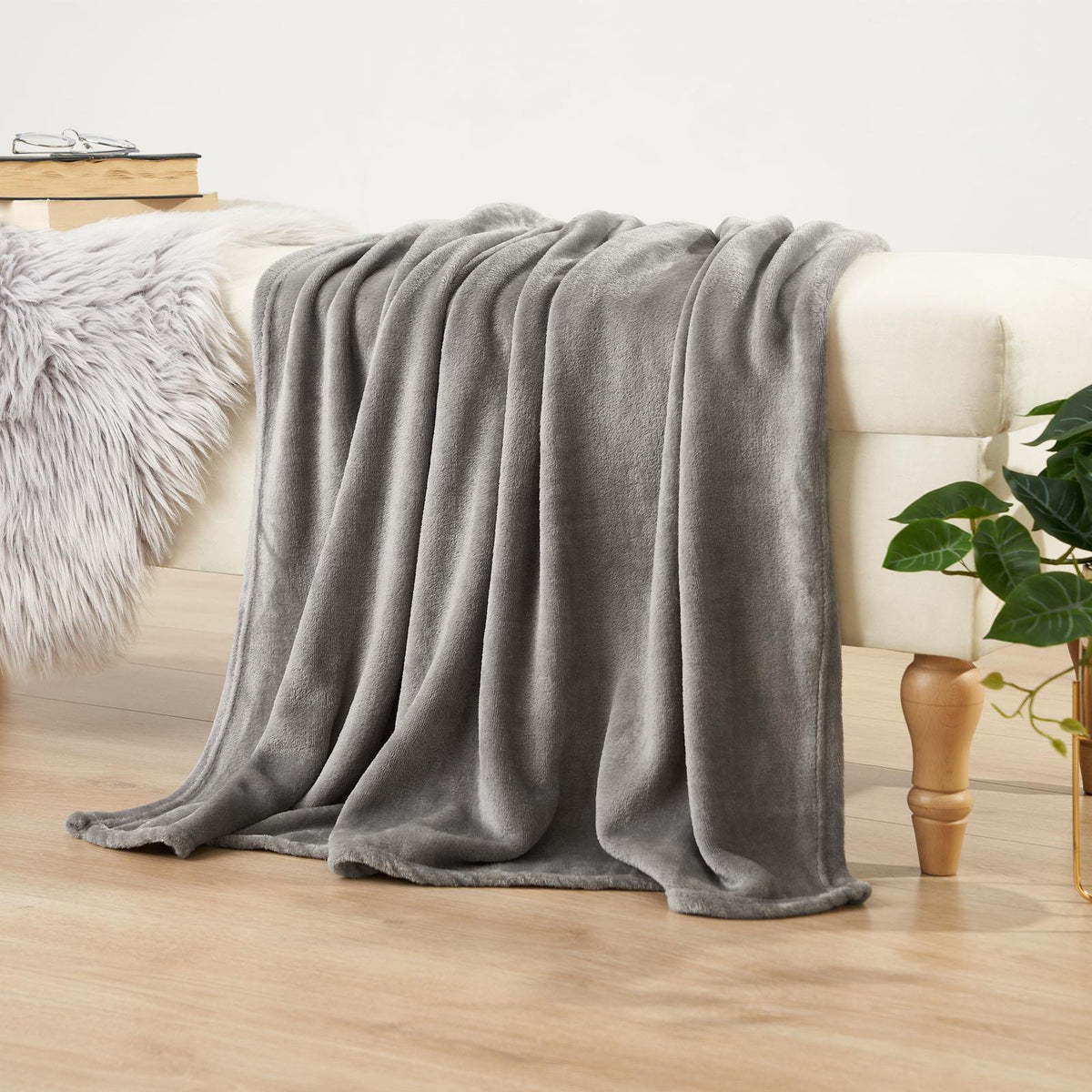 OHS Flannel Fleece Blanket Large Winter Warm Throw Luxury Bedspread