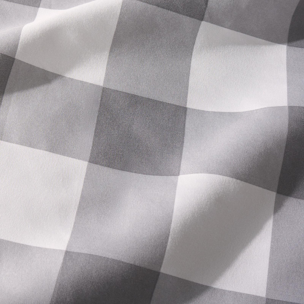 OHS Gingham Duvet Cover Bedding Set Check Quilt Pillowcase Reversible
