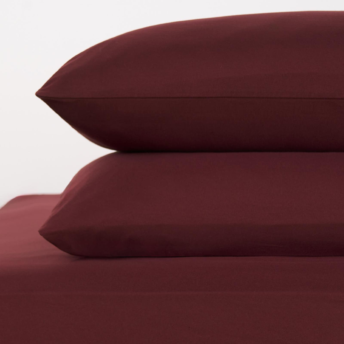 OHS Microfibre Housewife Pillowcases Set 2 Pack Wrinkle Resistant Pillow Covers