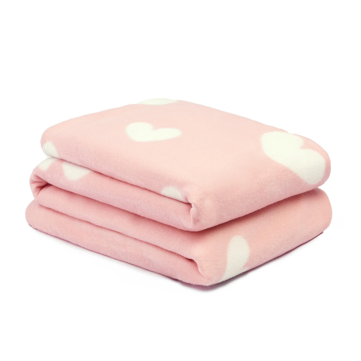 Dreamscene Love Heart Fleece Throw Over Soft Warm Bed Sofa Pink Chair Blanket