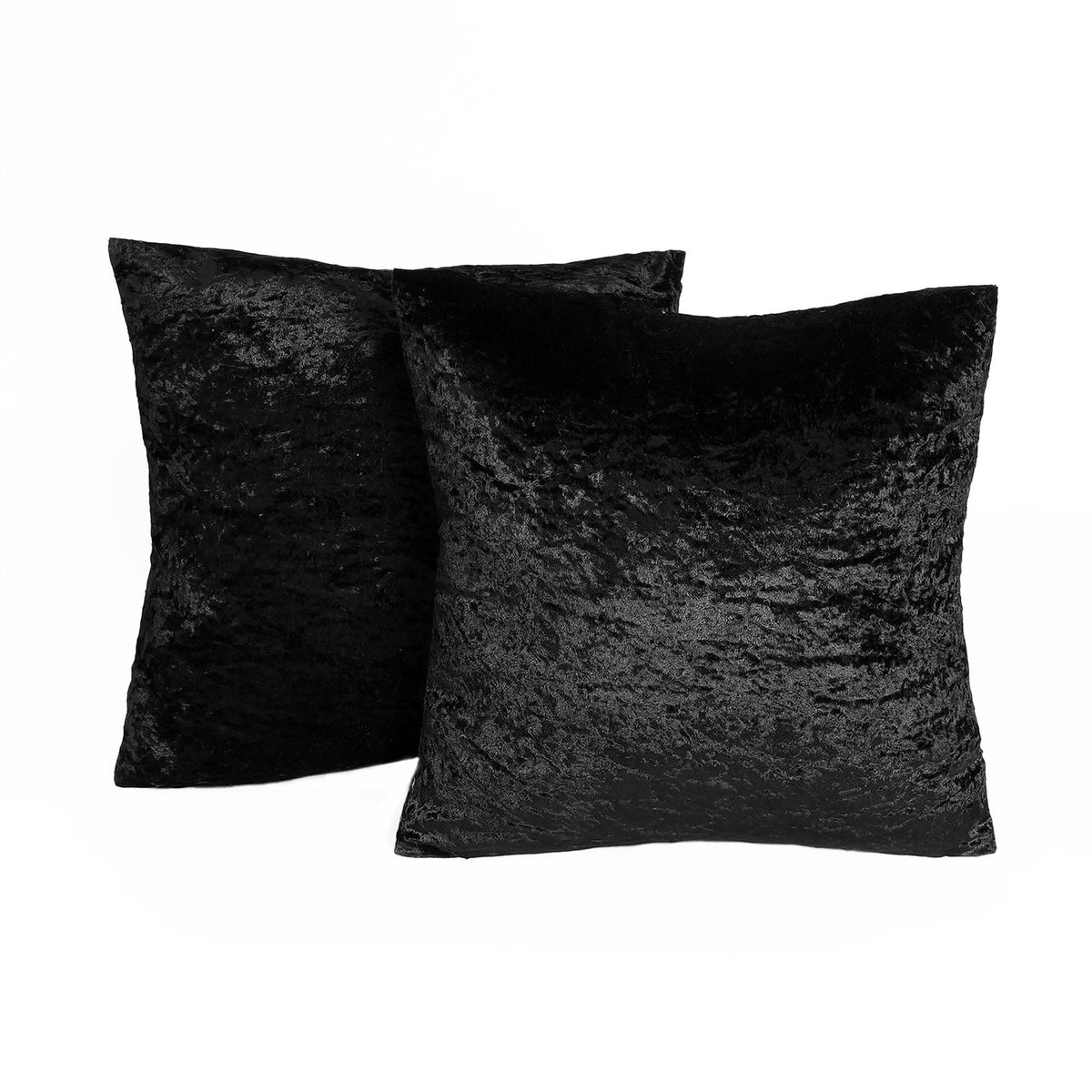 Crushed Velvet Cushion Cover Pack of 2 x Pillow Case Home Decor Sofa Luxury 18"