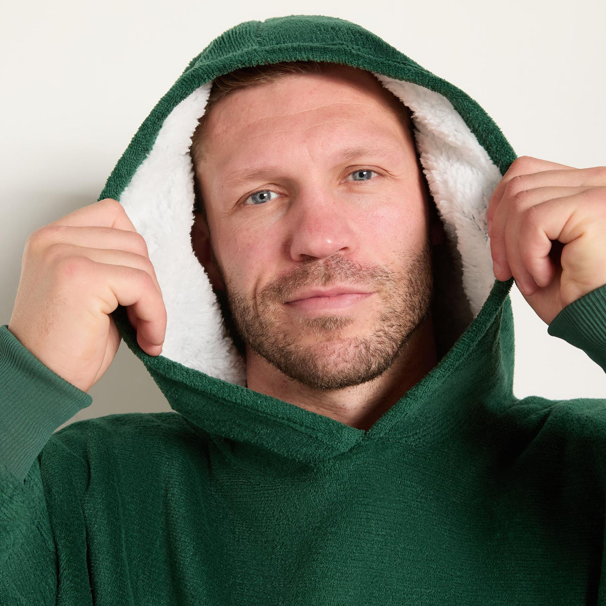 OHS Fleece Loungewear Set Coral Winter Sherpa Nightwear 2-Piece Hoodie Jogger