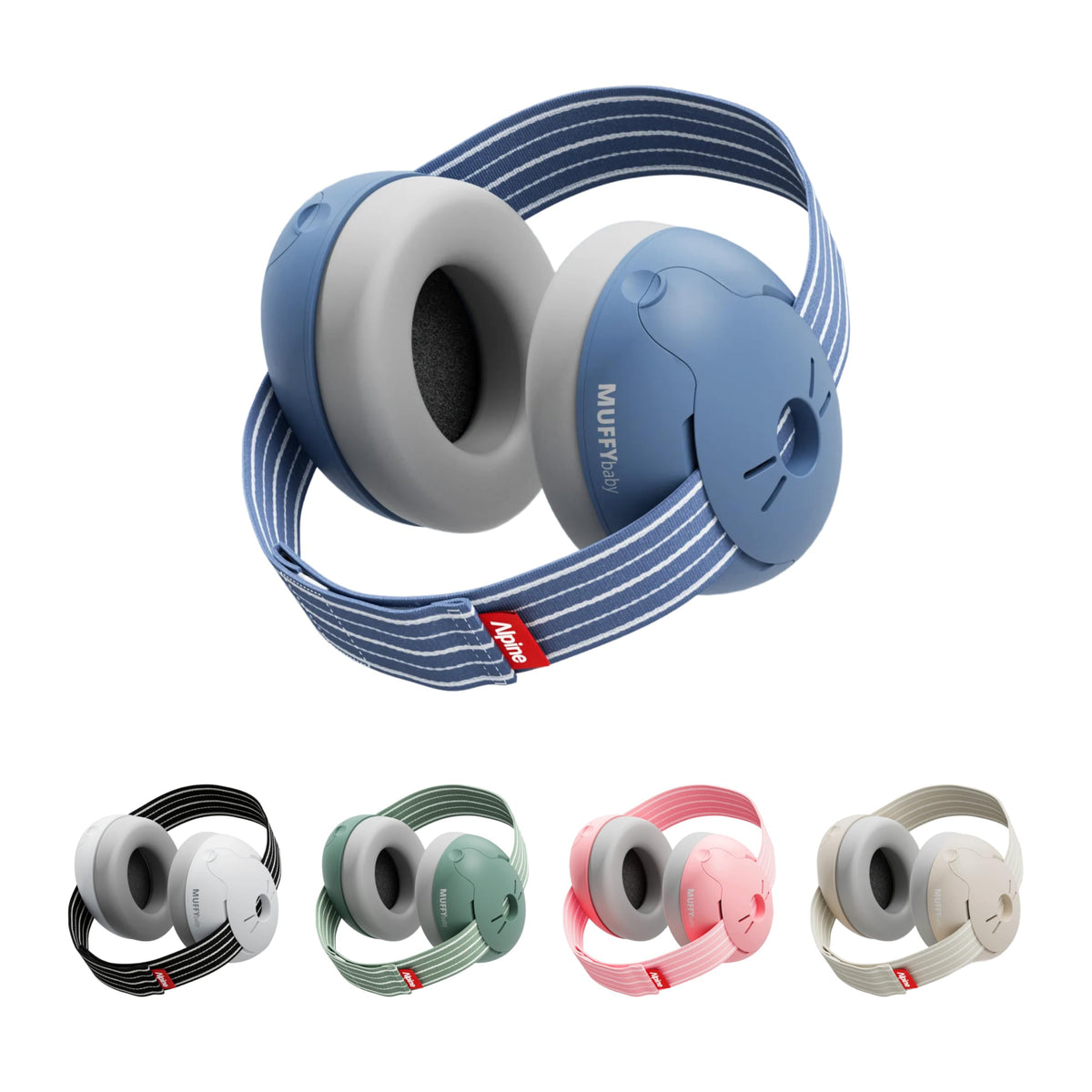 Alpine Muffy Baby Comfort Ear Defenders, Adjustable up to 48 months, Green