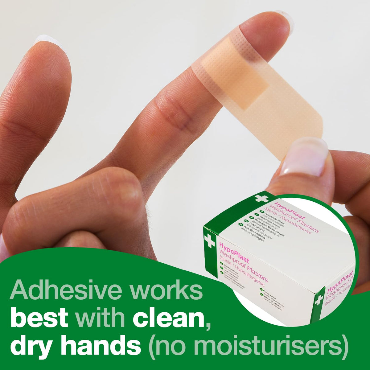 Safety First Aid Group HypaPlast Pink Washproof Plasters, 7.2 x 2.5 cm (Pack of 100)