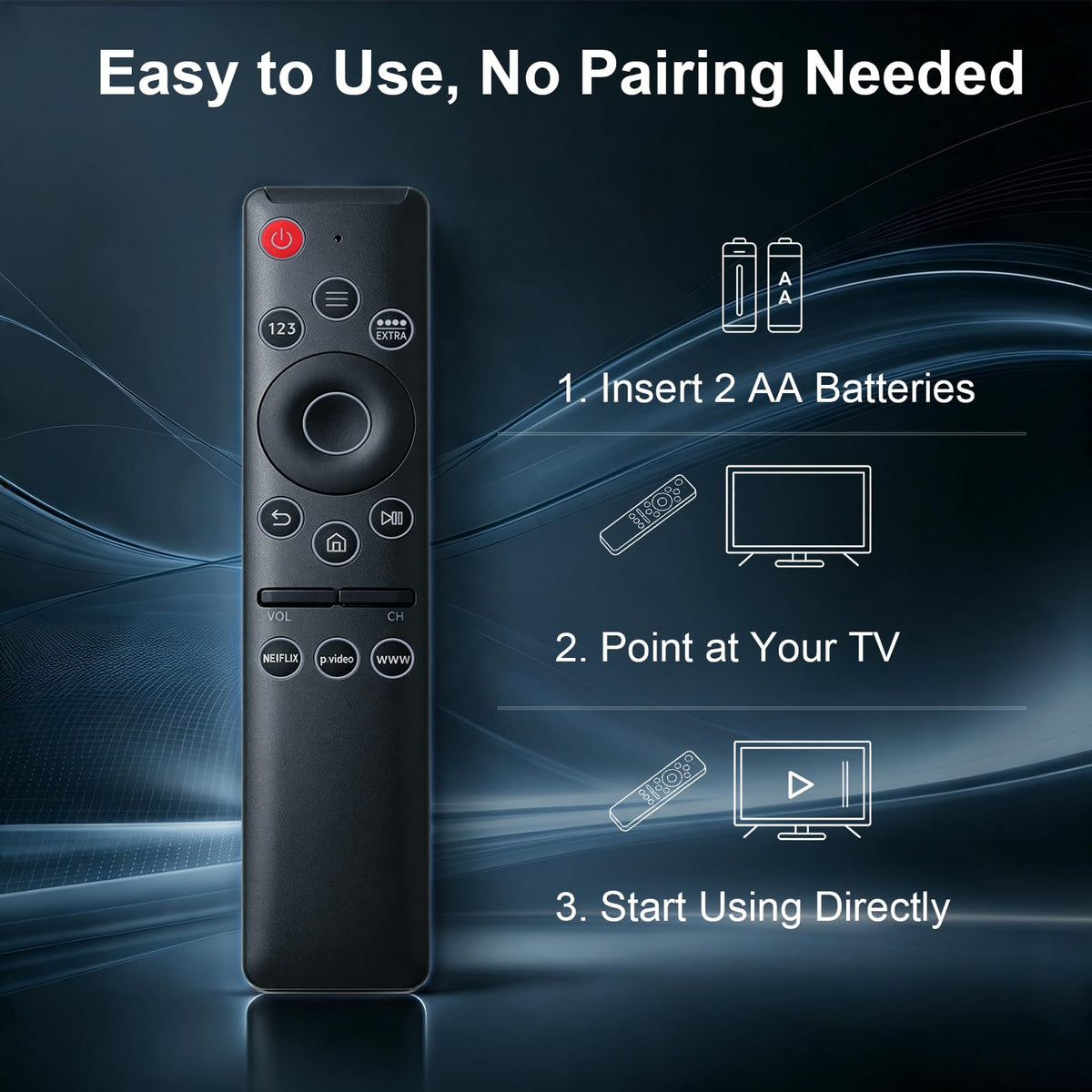 for-LG-Magic-Remote, Gvirtue Solar Voice Remote Control for-LG-Smart TV