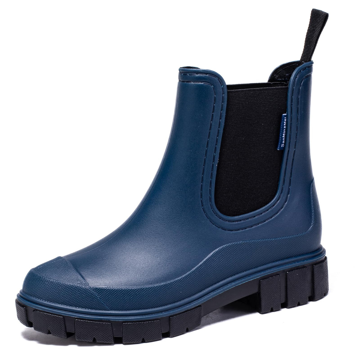 DRECAGE Wellies Boots Women Waterproof Short Chelsea Fashion Ladies Comfortable Rain Boots Outdoors Garden Walking