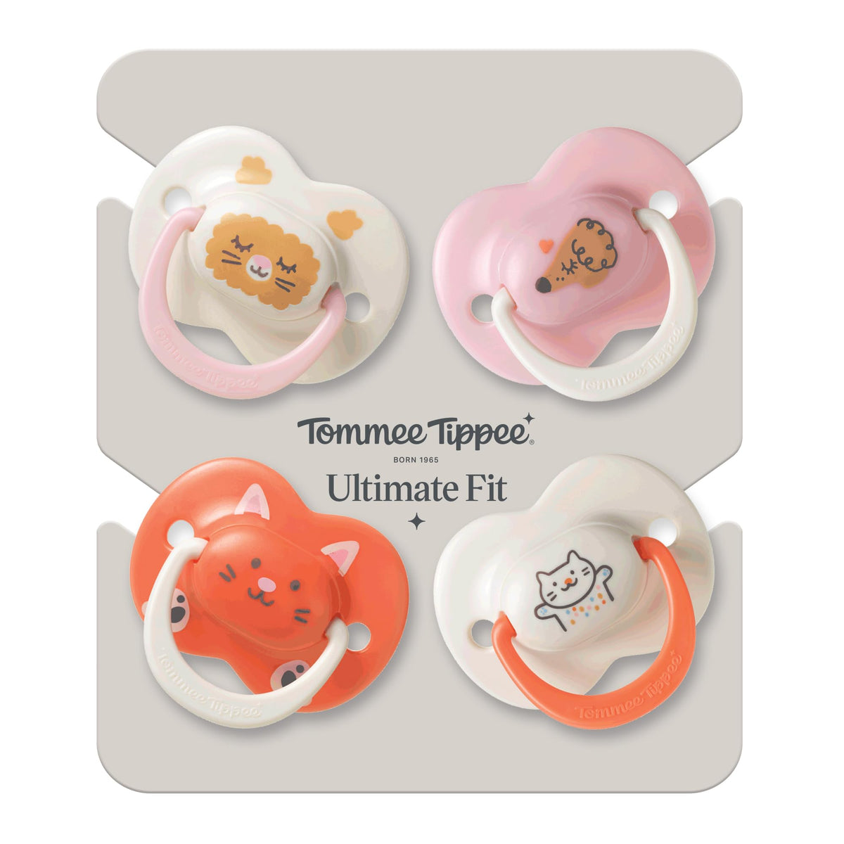 Tommee Tippee Ultimate Fit Orthodontic Dummy 18-36m Silicone Pack of 4