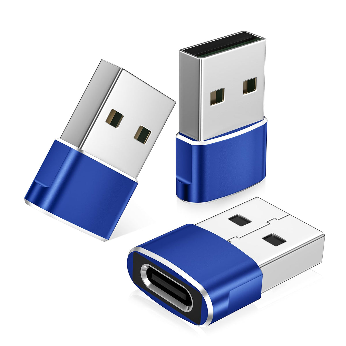 BASESAILOR USB to USB C Adapter,USBC Female to USB A Male Adapter 3Pack
