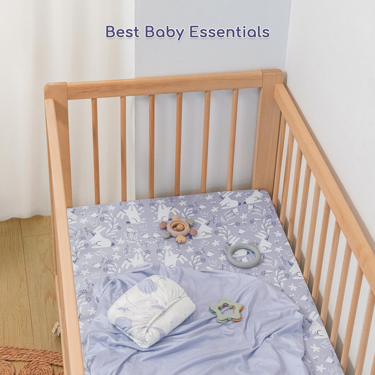 Cot Bed Sheets 120x60 cm Fitted for Baby and Toddler