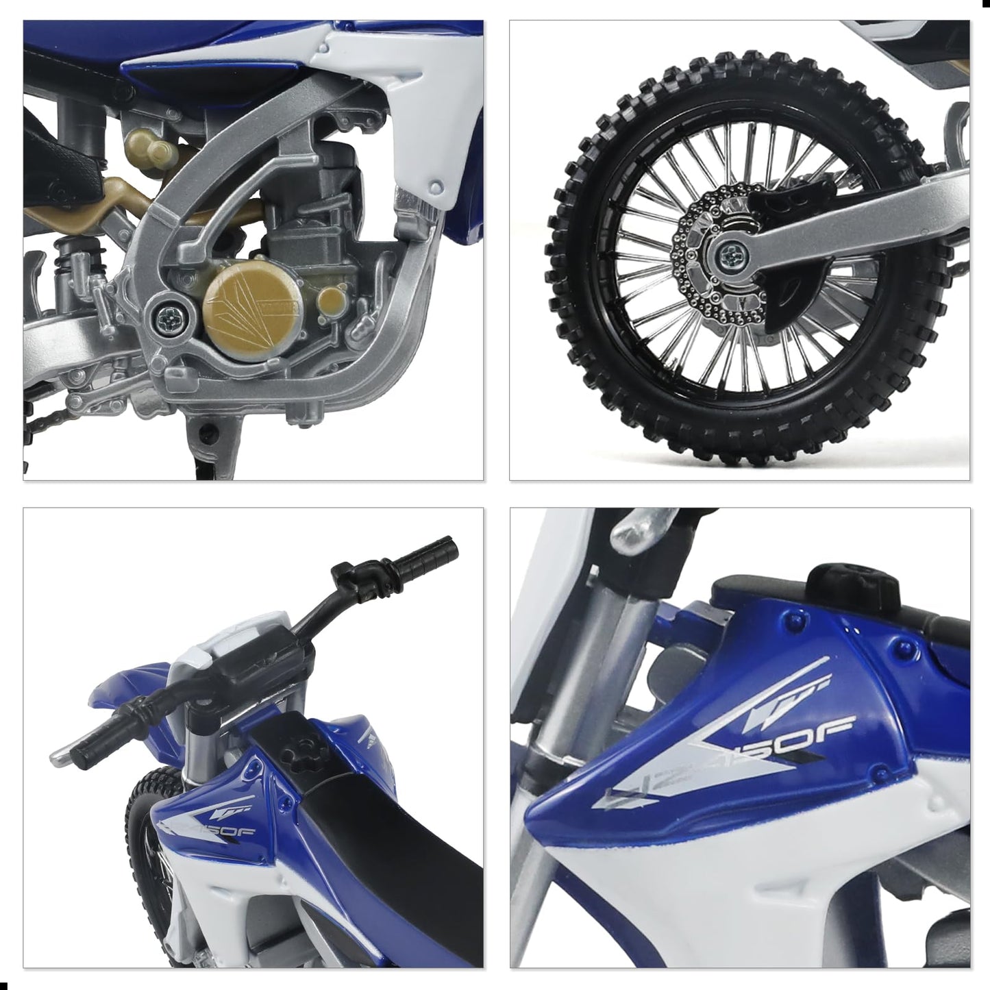 1:12 Scale Dirt Bike compatible for Kawasaki KX450F Motorcycle Model Mini Supercross Motorcross Moto Model Collection or Gift for Adult Kid Boy (Green)