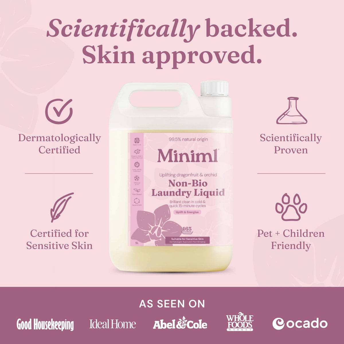 Miniml Eco Laundry Liquid Washing Detergent 5L Refill – Fresh Linen