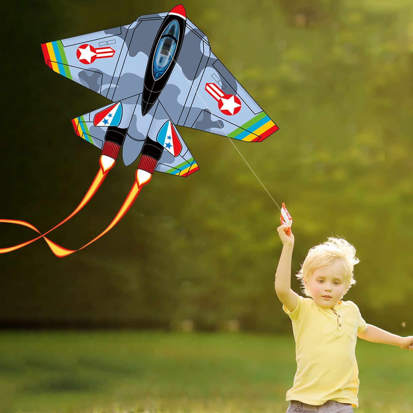 YongnKids Huge Kite Kids Easy to Fly for Ages 4-8 Children and Adults|Beginners, with 328ft String & Spool, Gift Packaging, Outdoor Games Flying Toys
