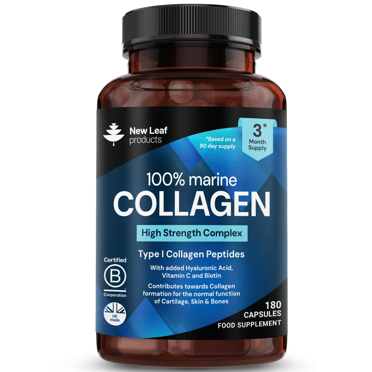 Marine Collagen Gummies for Women, 60 Gummies 1 Month Biotin, Folic Acid