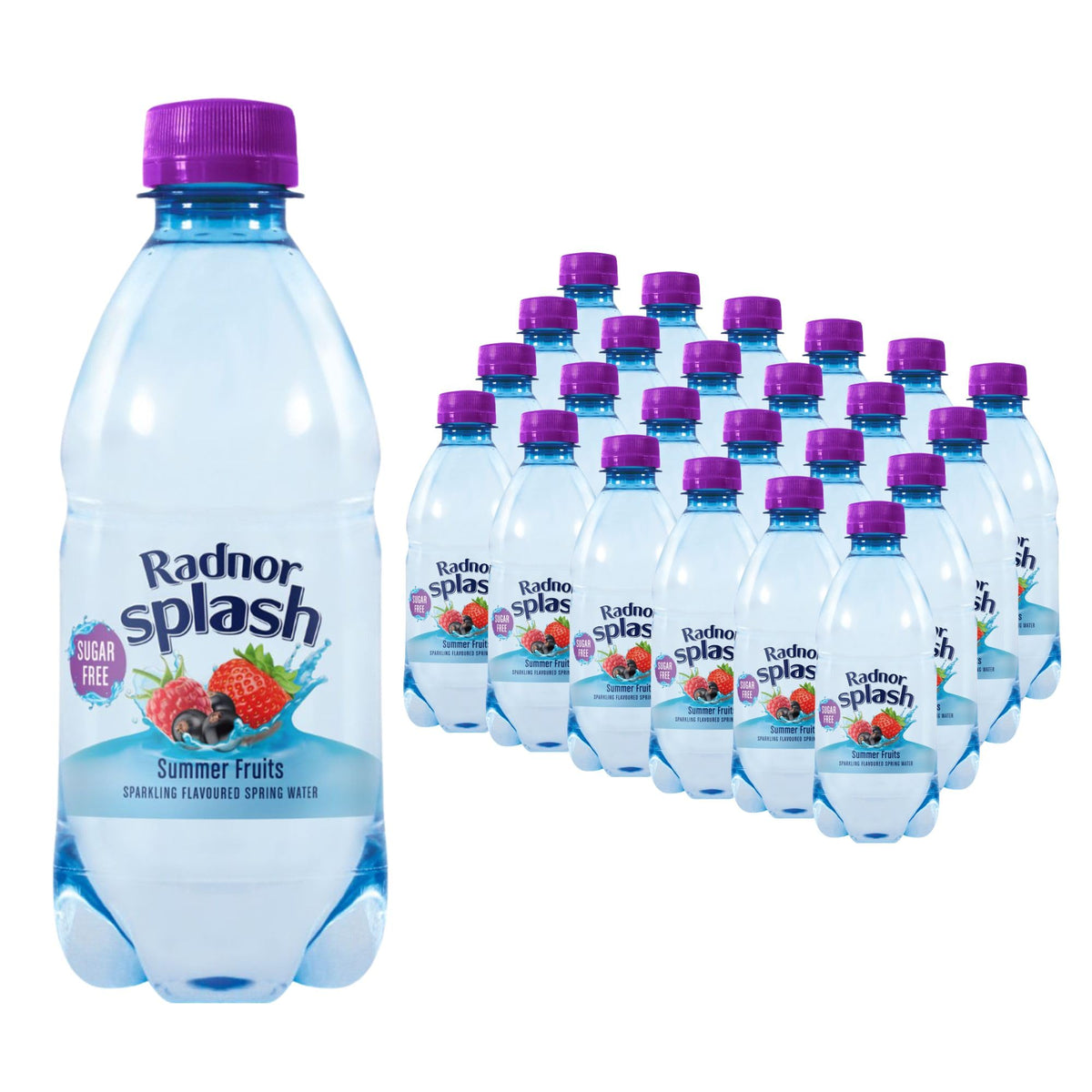 Radnor Splash Flavoured Water Sugar Free 500ml - Pack of 24 (Strawberry)