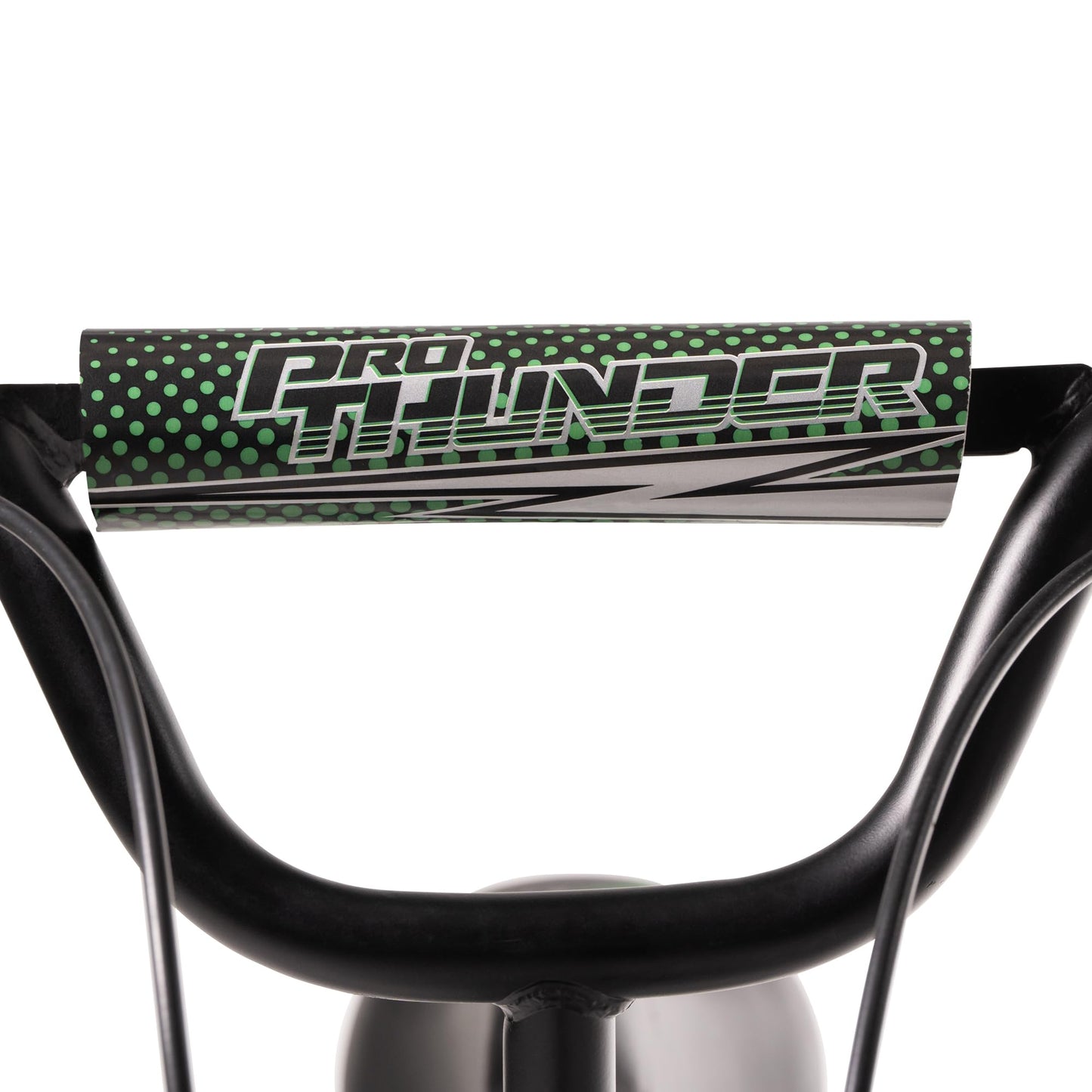 Huffy Pro Thunder Kids Bike 16" with Stabilisers, Bell & Handlebar Pad — Green