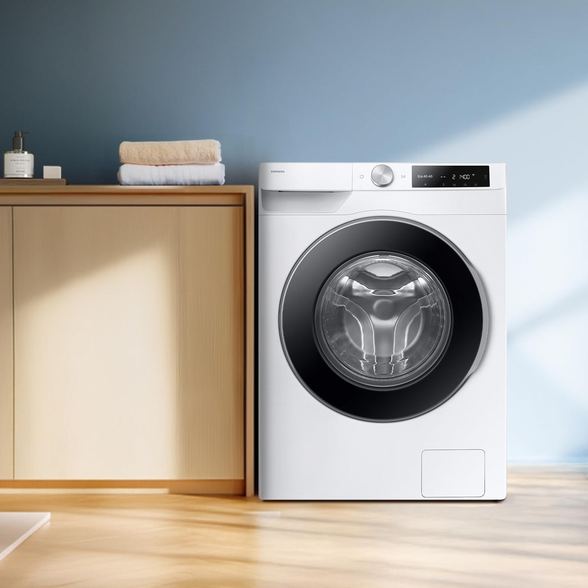Samsung Series 6 AI Energy Washing Machine, 9kg, 1400rpm, Black, WW90DG6U25LBU1