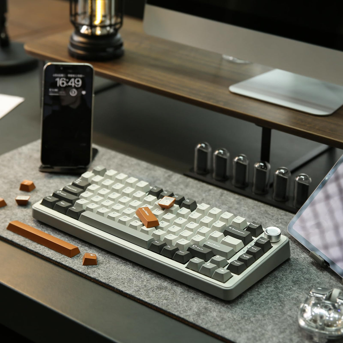 YUNZII B75 PRO 75% Wireless Mechanical Keyboard (Black Heart,Cocoa Switch)
