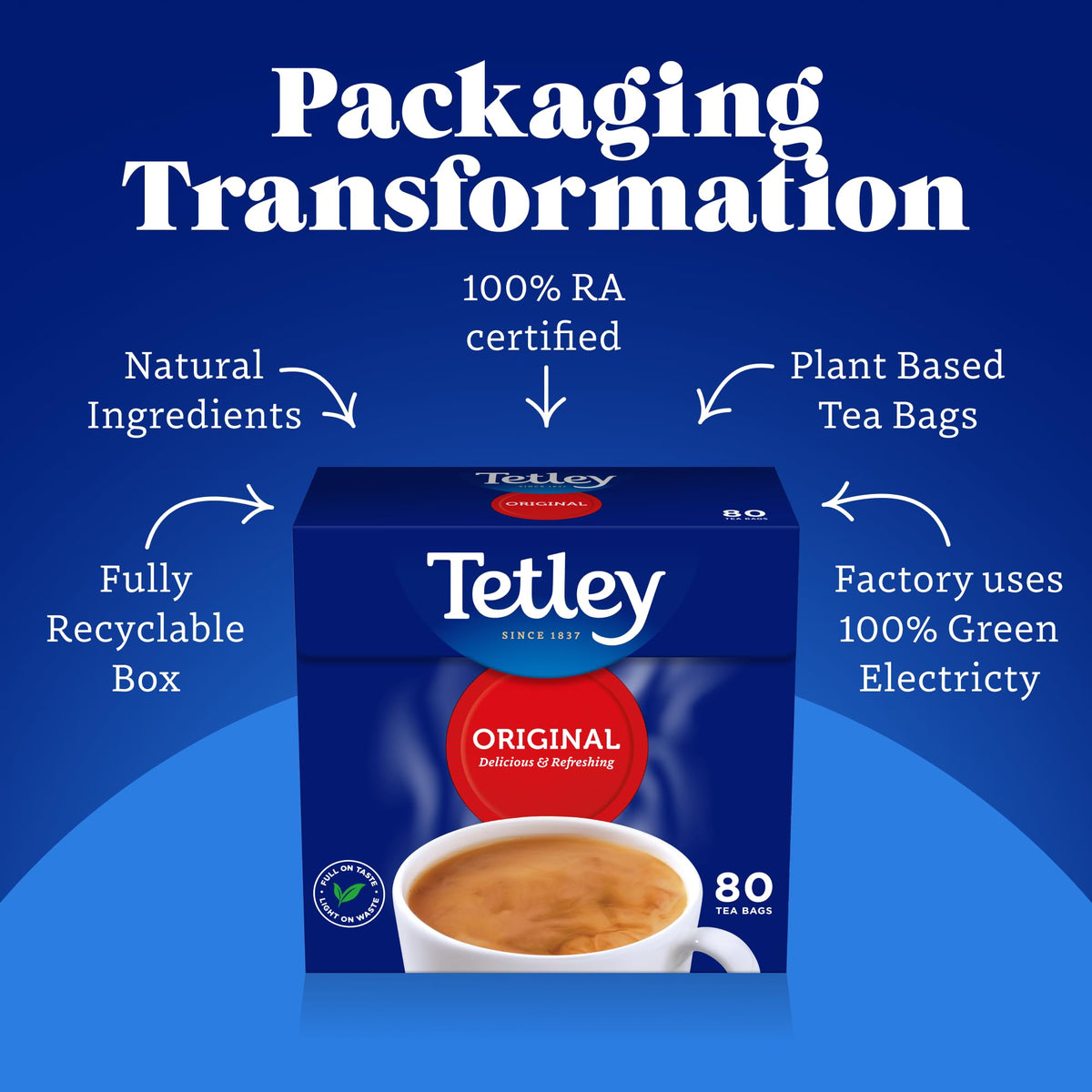 Tetley Original Black Tea, Pack of 160