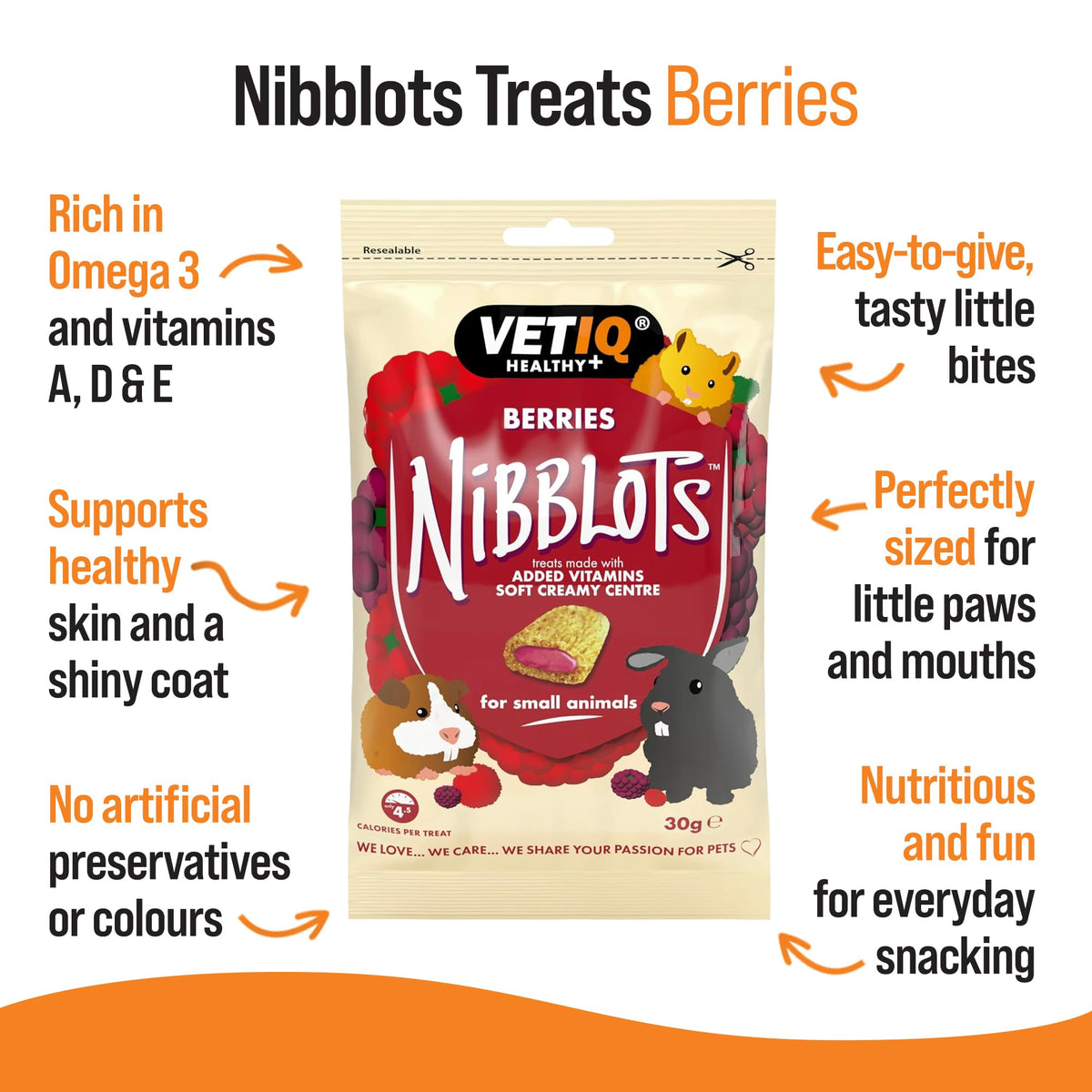 VETIQ Healthy Bites Small Animal Variety Treats (72 Servings)