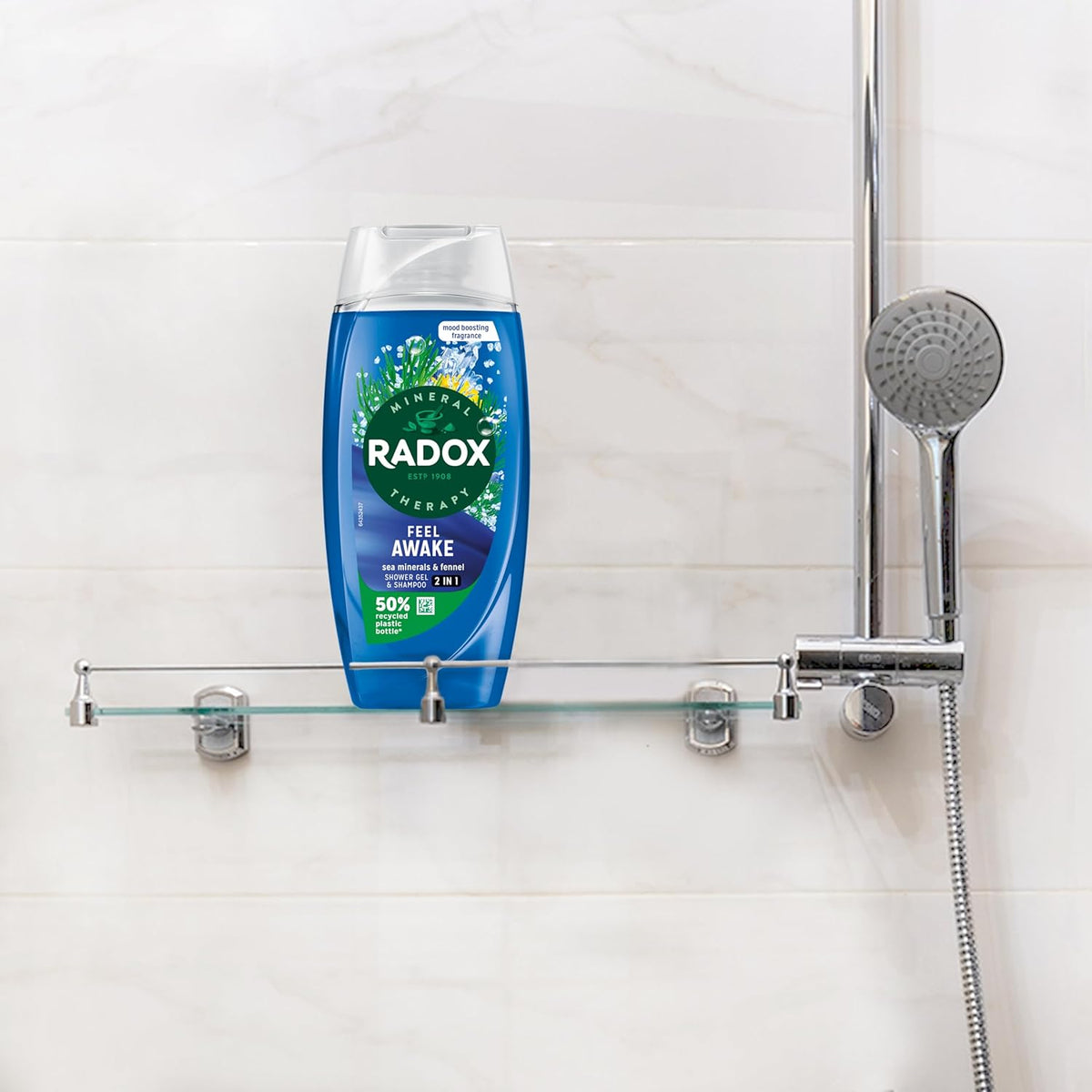 Radox Mineral Therapy Feel Awake 2-in-1 Shower Gel & Shampoo 6x 225 ml
