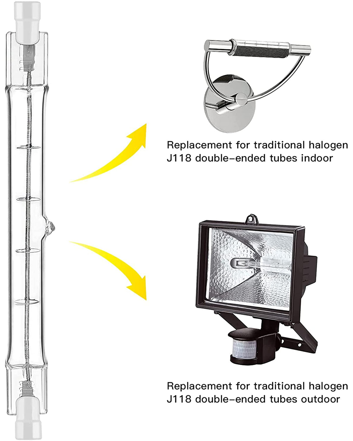 r7s Halogen Light Bulbs 78mm 150w