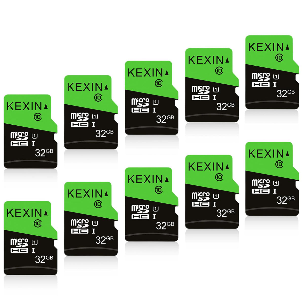 KEXIN Micro SD Card 32GB 3 Pack MicroSDHC Memory Card Class 10 High Speed Card Micro SD 32 GB UHS-I TF Card, C10, U1, SD Adapter Include