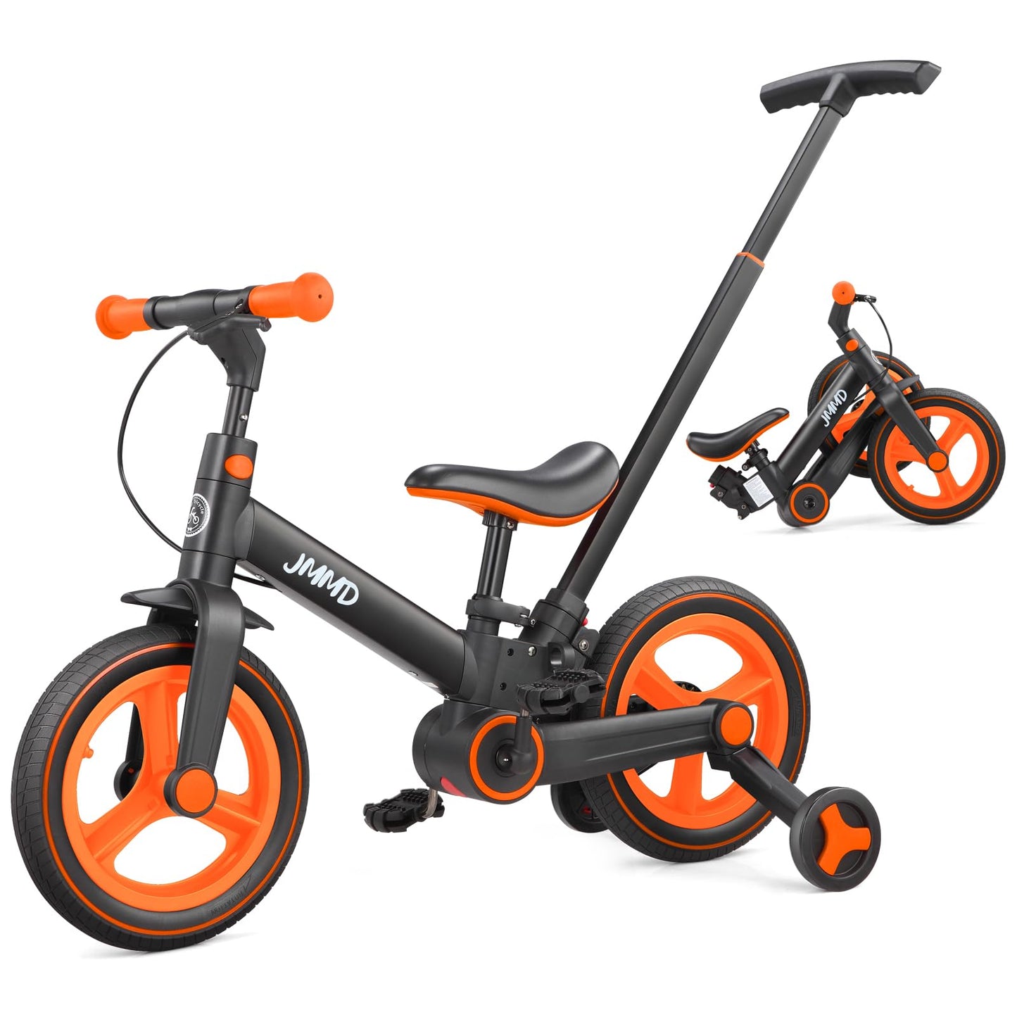 JMMD 6-in-1 Convertible Toddler Balance Bike to Pedal Bike — Ages 18 Months to 5 Years