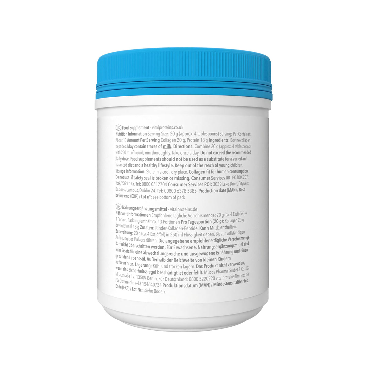 Vital Proteins Collagen Peptides Powder, Cocoa Flavor, Type I & III, 297g