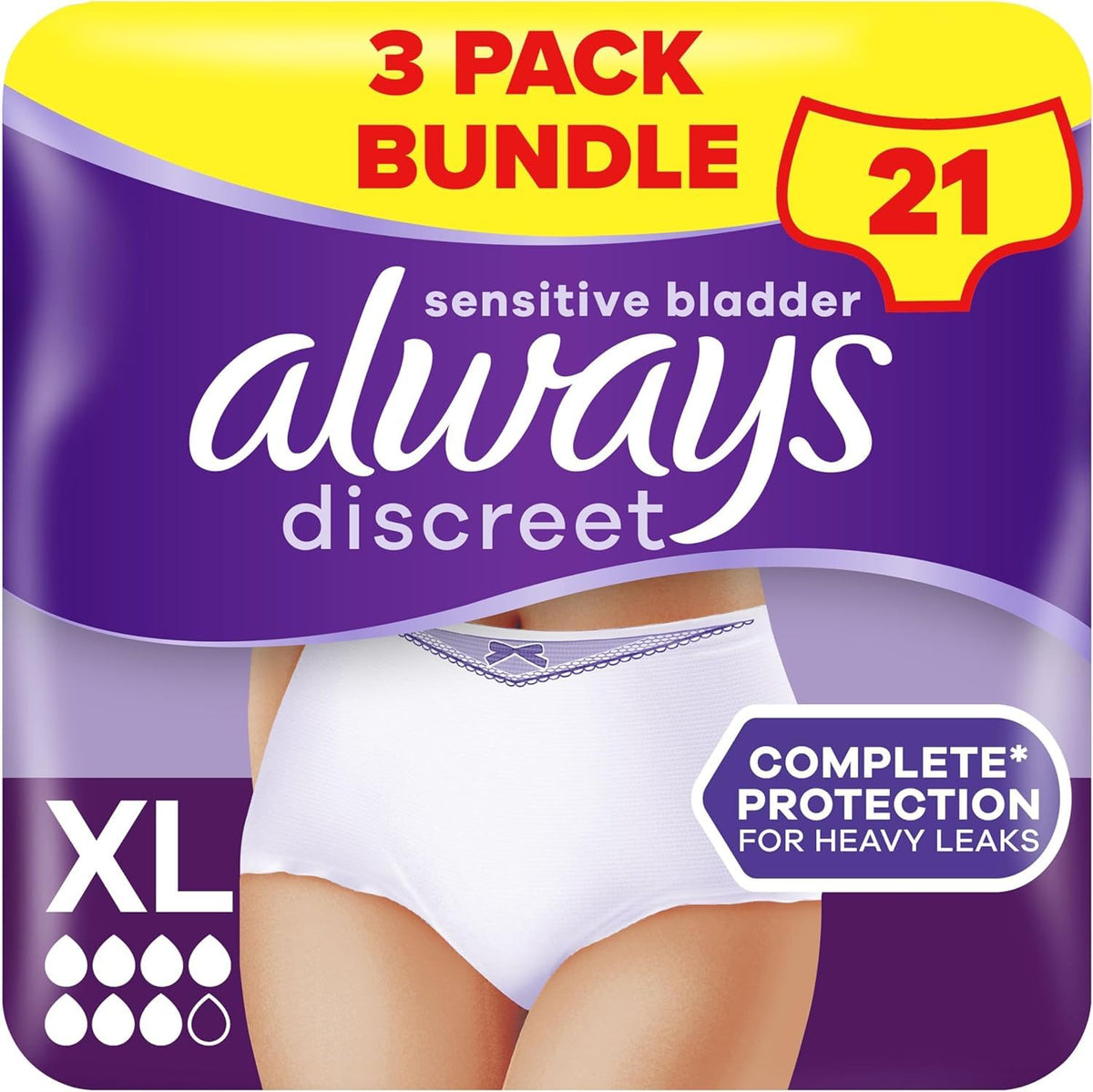 Always Discreet Pants Plus Large 32 Pants (8ct X 4)