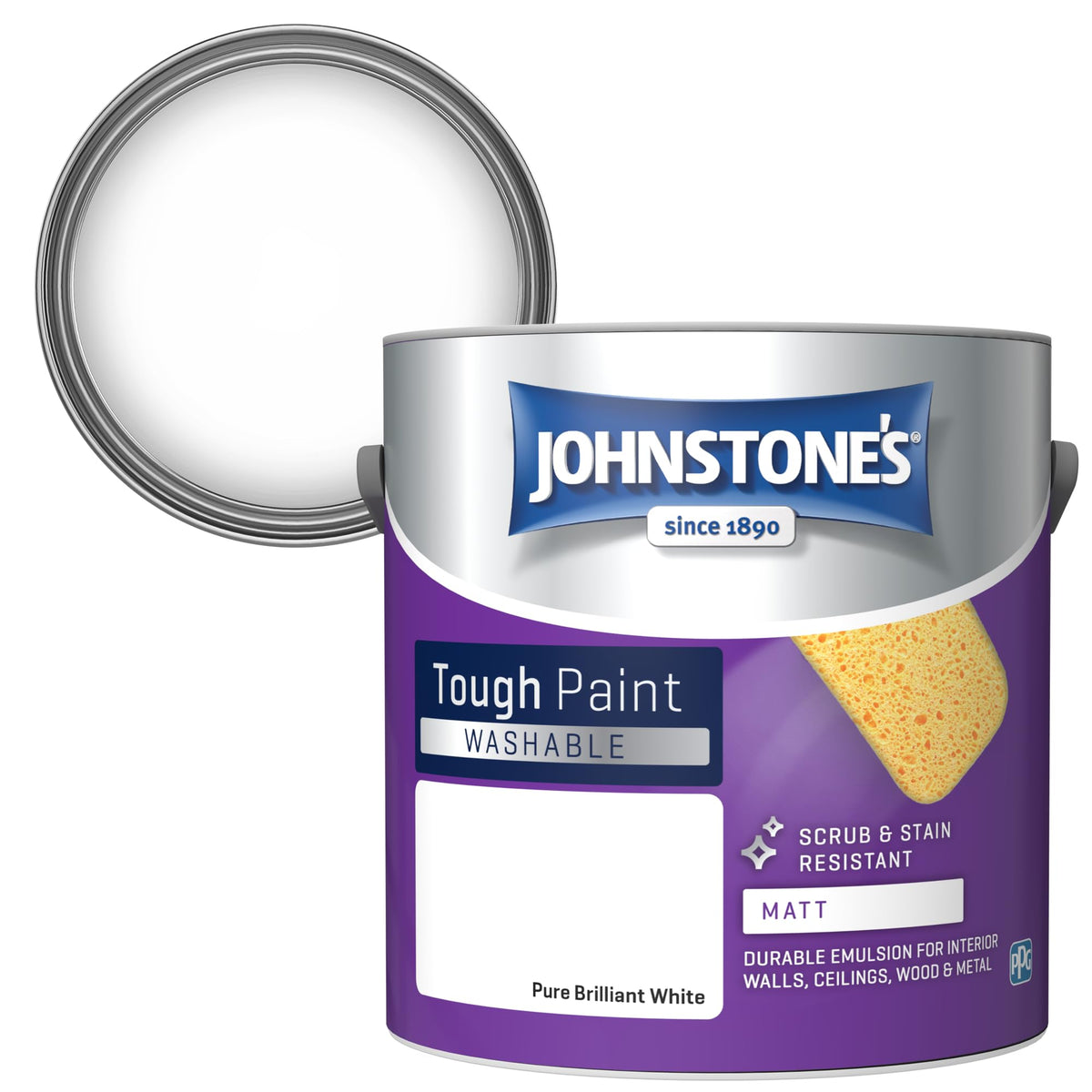 Johnstone's - Washable Matt Wall & Ceiling Paint - Rosebud - 2.5L