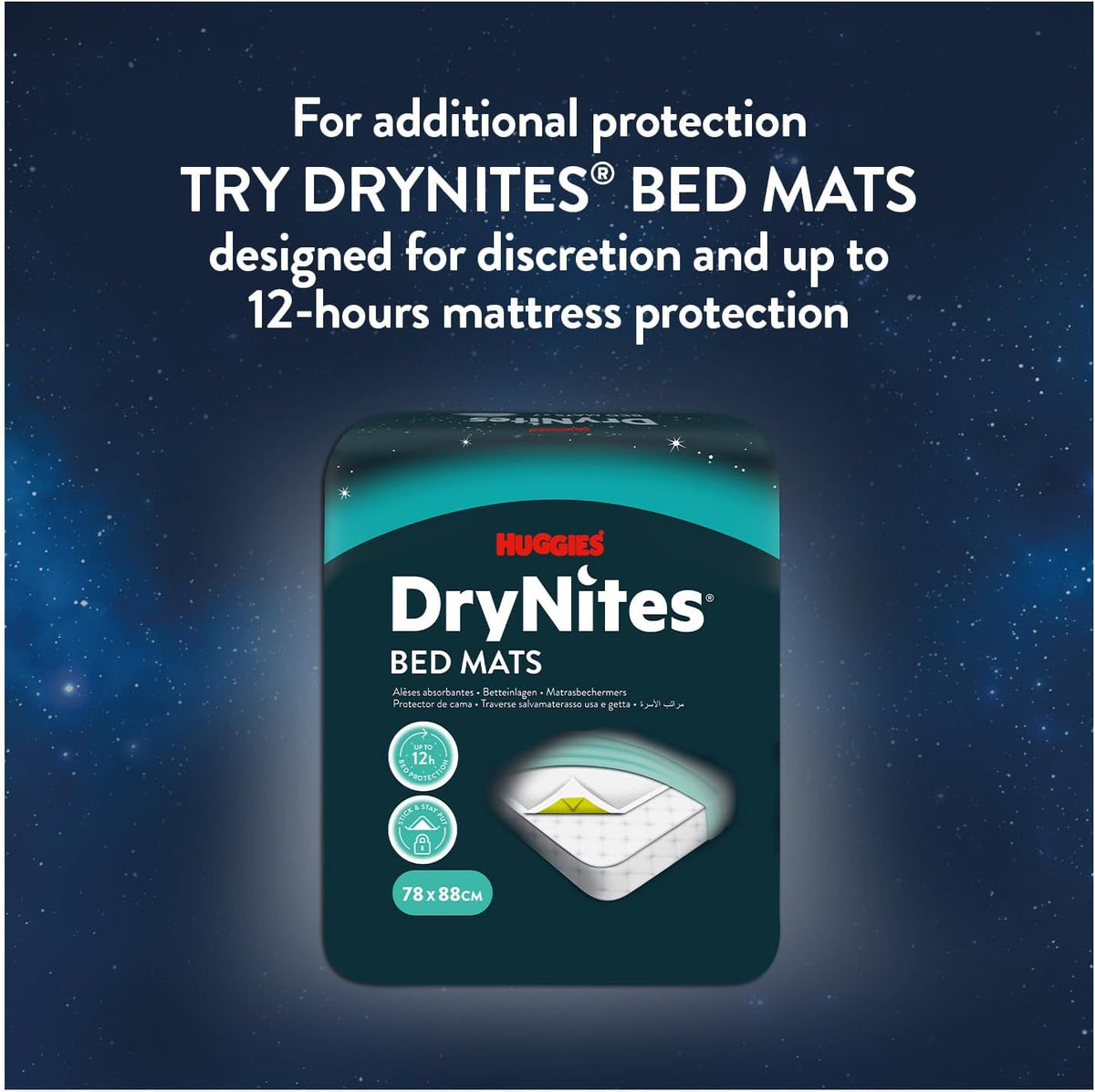 HUGGIES DryNites Pyjama Pants, Girl's 4-7 Years (17-30KG), 30 x Bedwetting Pants, Up to 100% Leak Free Nights