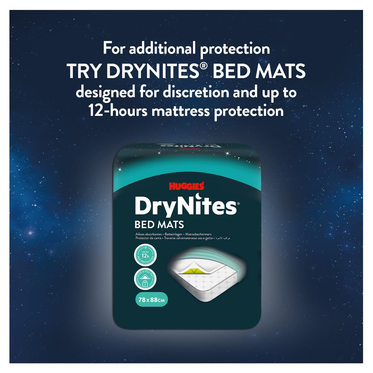 HUGGIES DryNites Pyjama Pants, Girl's 4-7 Years (17-30KG), 30 x Bedwetting Pants, Up to 100% Leak Free Nights