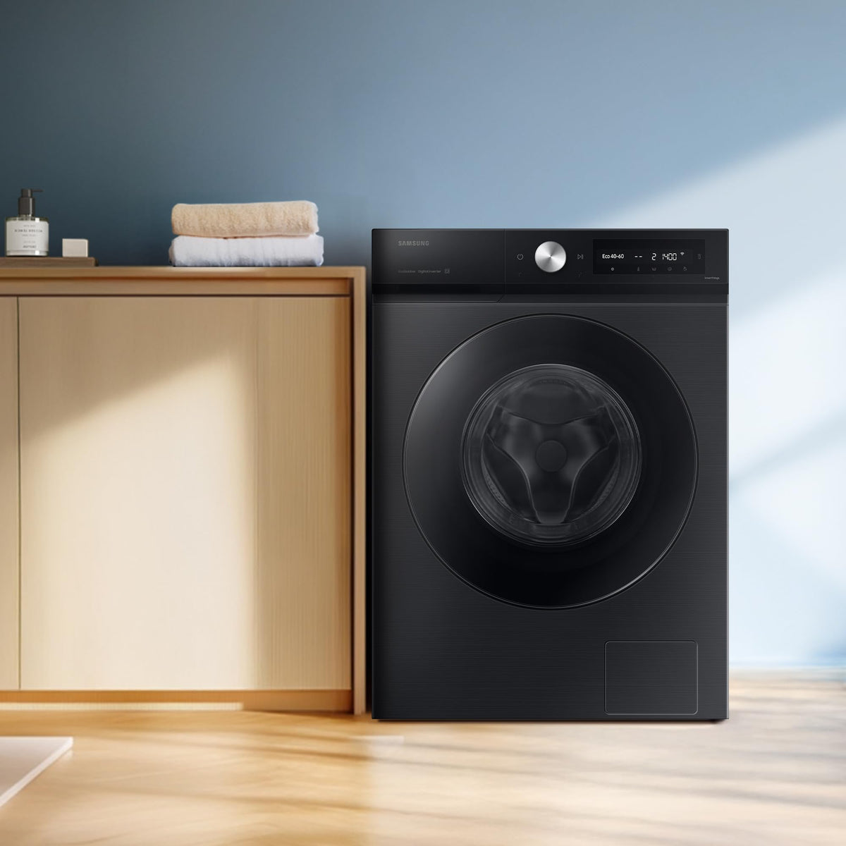 Samsung Series 6 AI Energy Washing Machine, 9kg, 1400rpm, Black, WW90DG6U25LBU1