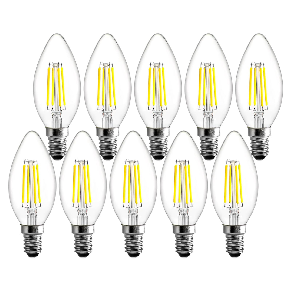 BRIMAX 5Pack E14 Bulb Cool White 5000K,Dimmable 4W Small Screw Light Bulb