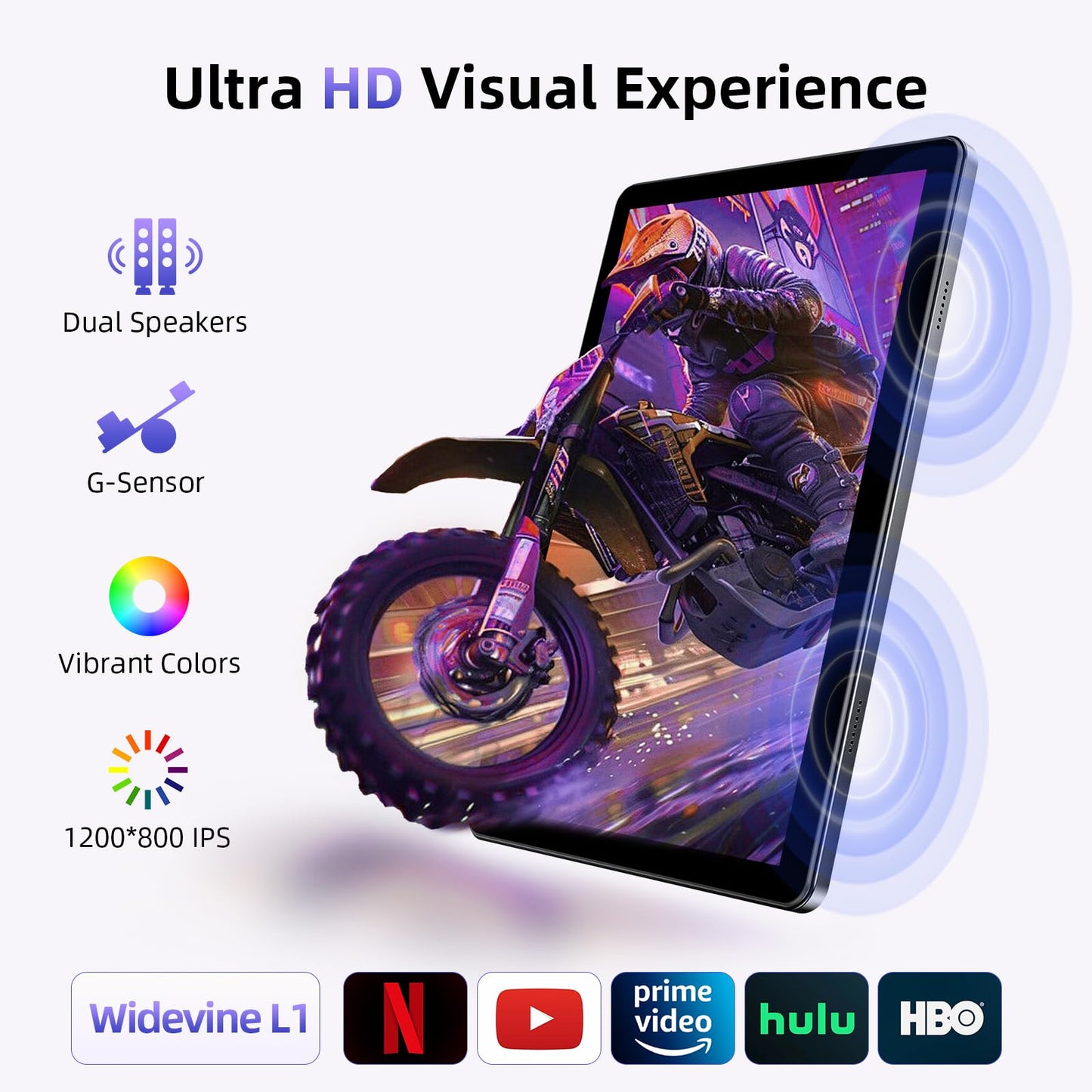 Tablet 10 Inch, Android 15 Tablets with Case, Mouse & Keyboard, Octa-Core, 24GB RAM+128GB ROM+1TB Expand, 1280 x 800 HD IPS Display, Dual Camera, 6000mAh, WiFi 6, BT 5.0, Widevine L1, GPS (Gray)