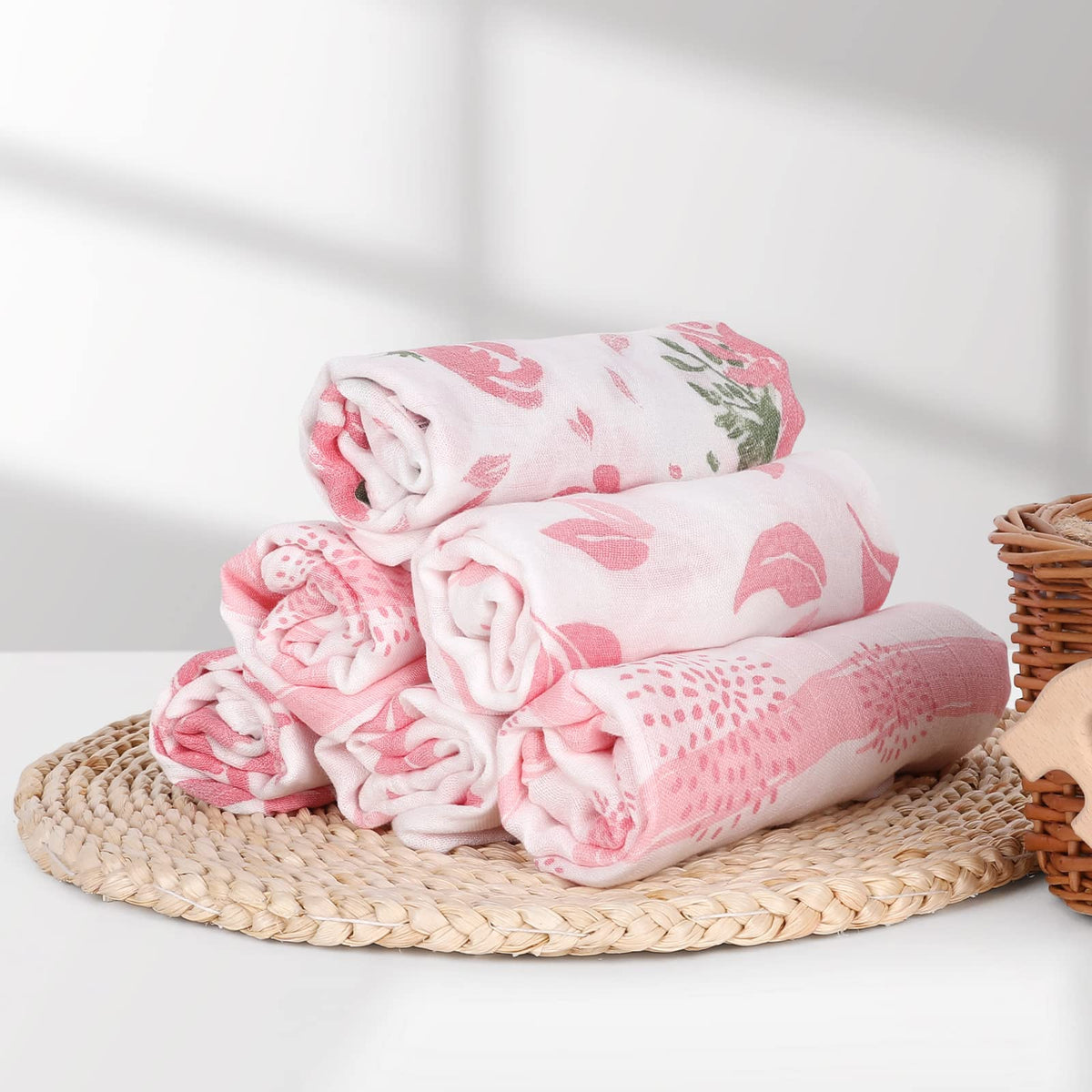 GLLQUEN BABY Muslin Squares Cloth for Baby 6pack 70cm x 70cm