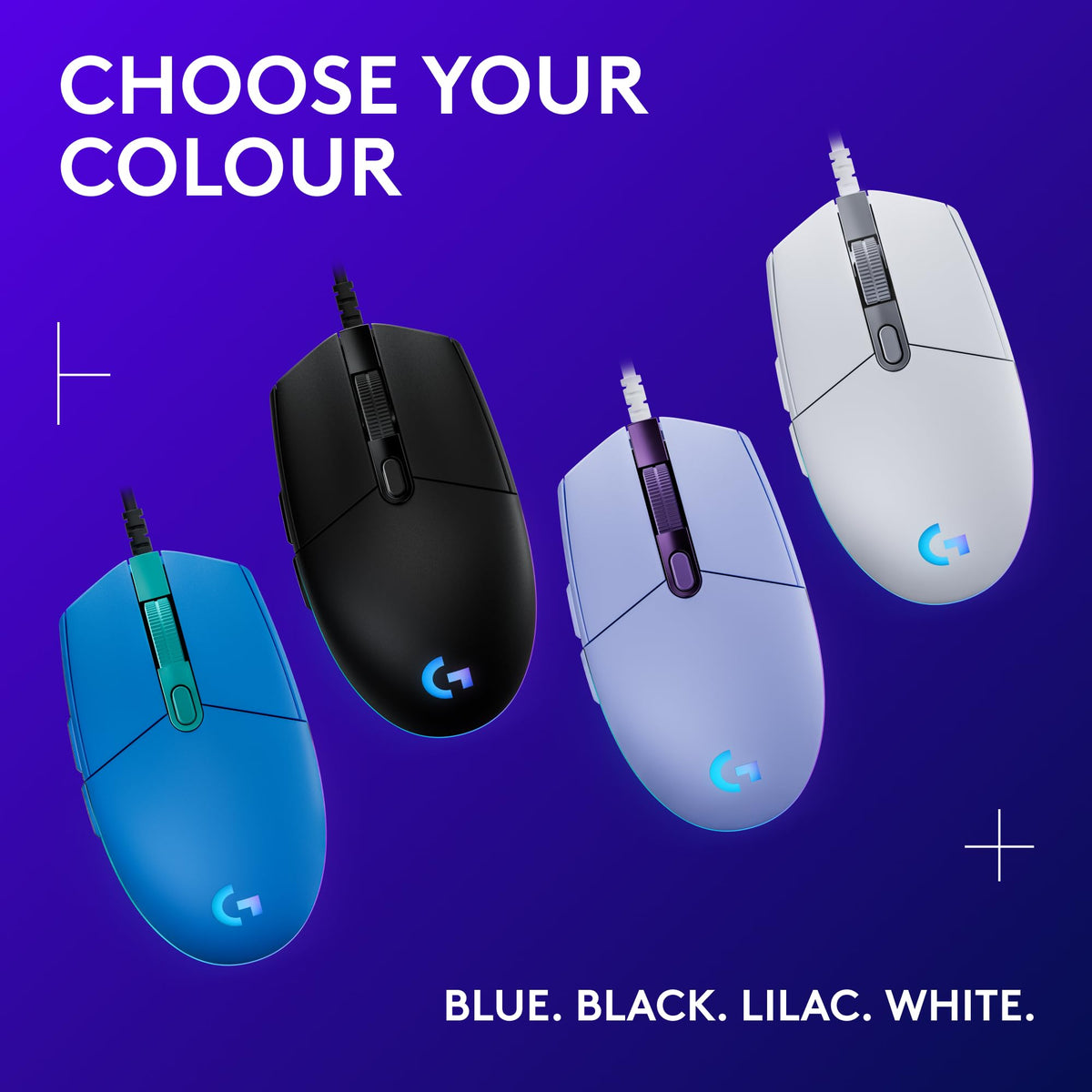 Logitech G203 LIGHTSYNC Gaming Mouse with Customizable RGB Lighting