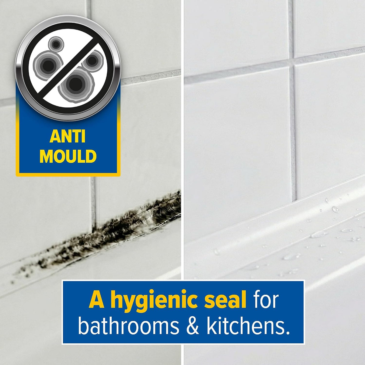 Dryzone Silicone Sealant White Anti Mould 310ml - Premium Sanitary-Grade