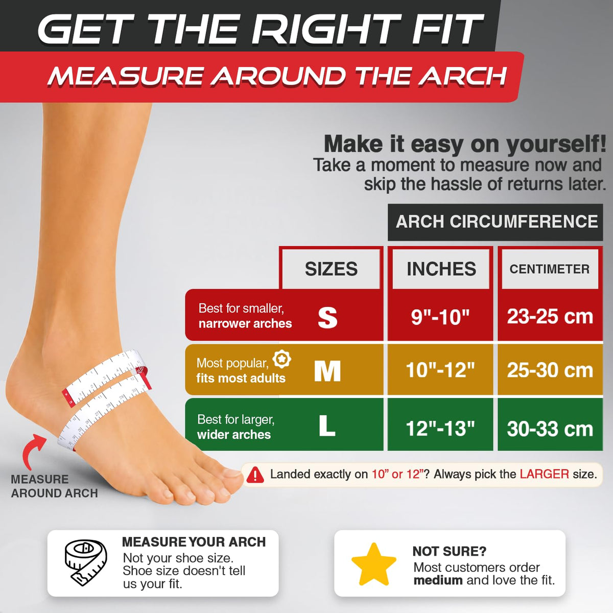 Sleeve Stars Ankle Brace Men & Women Support (Single/L:12"-13"/Black)