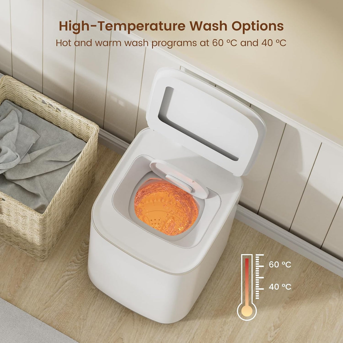 HAVA Portable Washer, 3 kg Capacity Mini Washing Machine & Spin Dryer