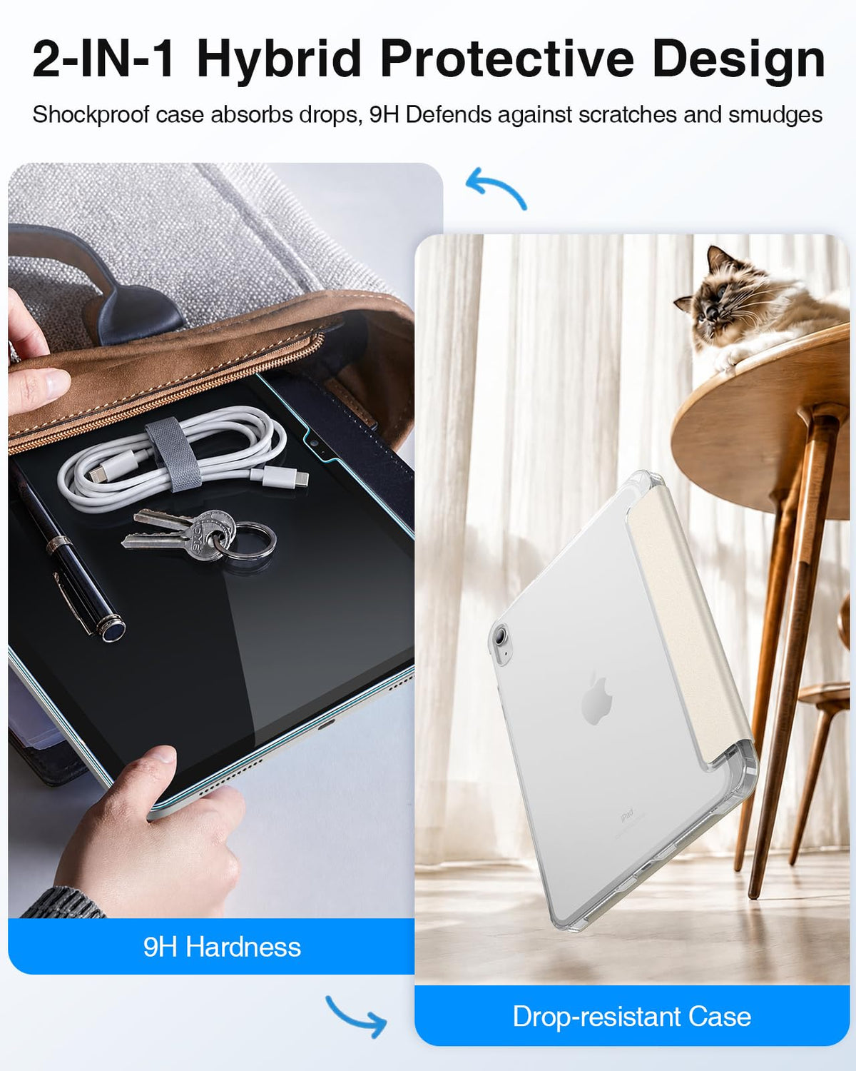 FINTIE Case & Screen Protector Set for iPad A16 11th/10th Gen 11/10.9 Inch