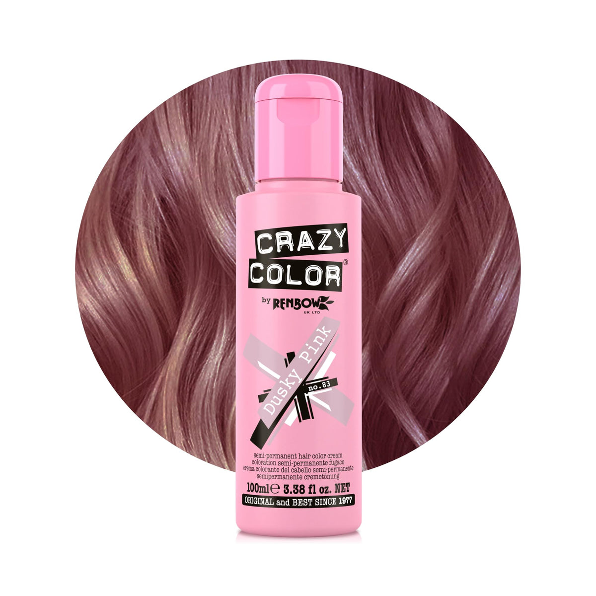 Crazy Color Cyclamen Pink Hair Dye 100ml